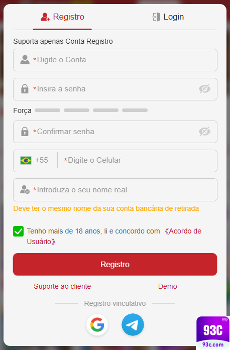 Experiência de Jogos 93c.com